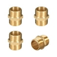 thumbnail image 5 of Brass Pipe Fitting Hex Nipple, 3/8" x 3/8" G Male Pipe Brass Fitting 4pcs, 5 of 5