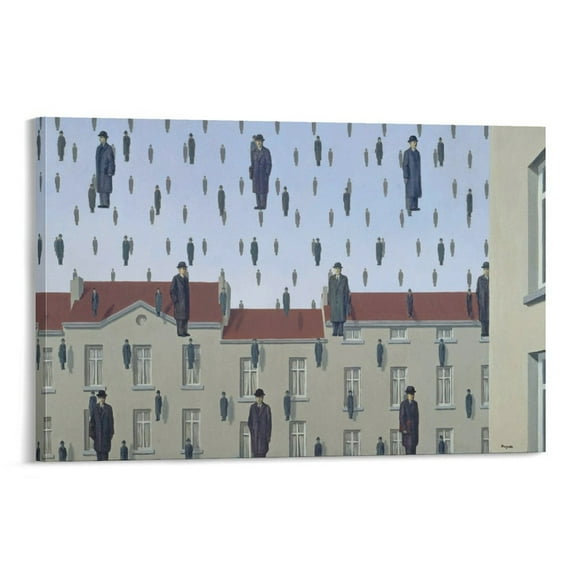 Rene Magritte The Marvellous Mind of Magritte Canvas Art Poster Painting On Canvas Wall Art Poster Scroll Picture Print Living Room Walls Decor Home Posters 24x36inch(60x90cm)