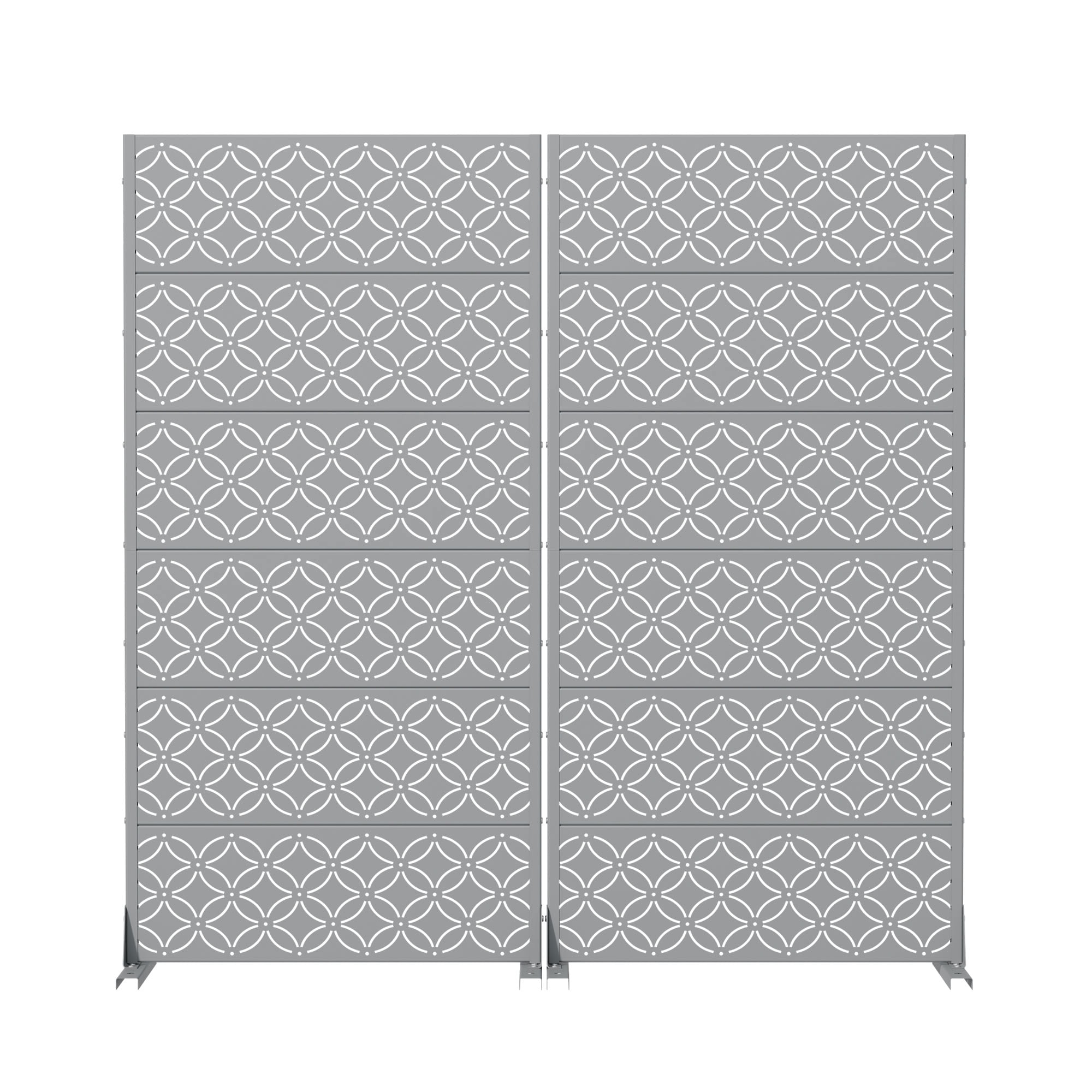 MAYEERTY 72*35in Outdoor Privacy Screen, Apartment Patio Metal Privacy Fence, Privacy Panel for Balcony, Backyard, Garden