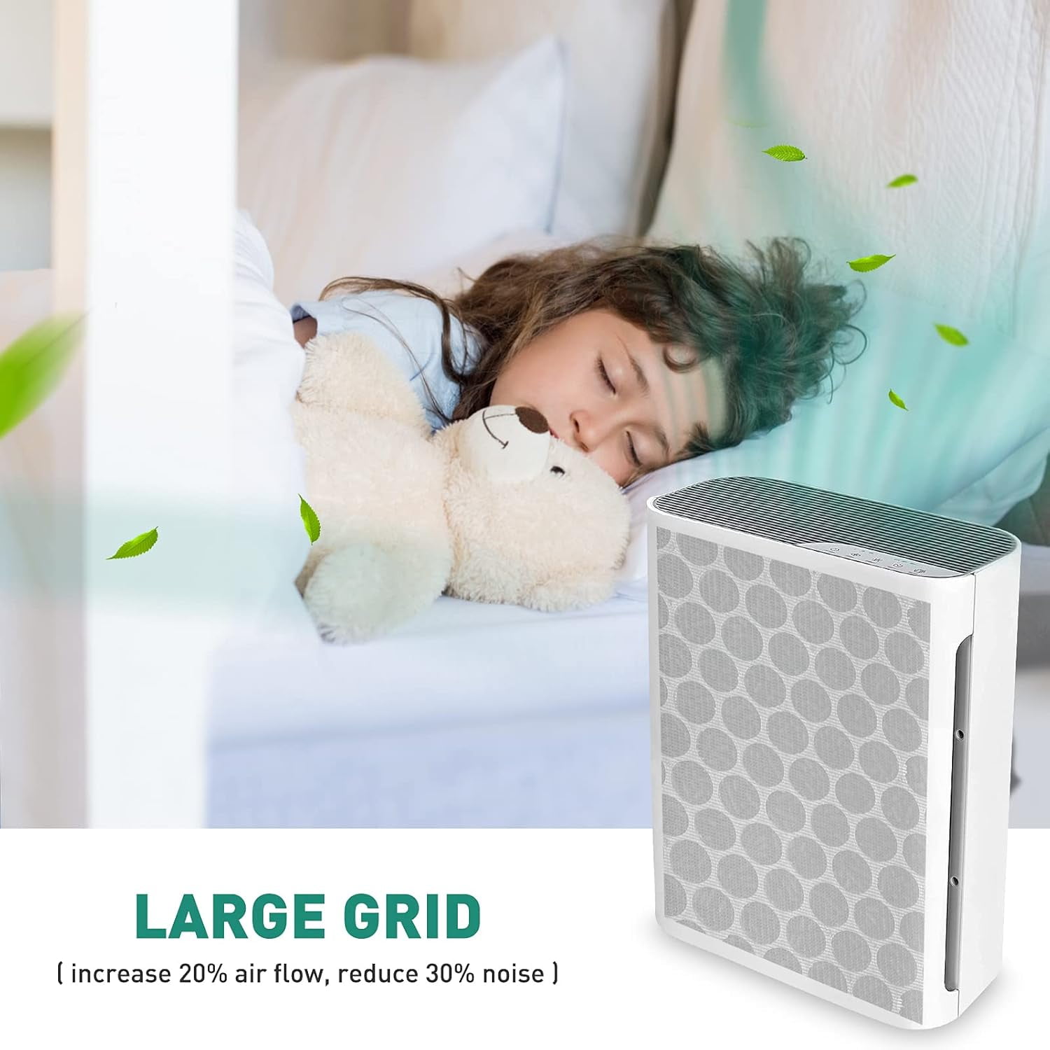 2 Pack Vital 100 Air Purifier Replacement Filter Compatible with LEVOIT Air Purifier Vital 100 Air Filter True H13 HEPA 3-in-1 High-Efficiency Filtration Air Filter Compared to Part Vital 100-RF,Repla