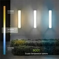 thumbnail image 5 of ASD 36 Inch LED Outdoor & Indoor Wall Mount Light Fixture - Brushed Nickel Modern Wall Sconce Lighting - 30W 120-277V 3000K 4000K 5000K Dimmable Front Door & Patio Exterior Lights - ETL, 2 Pack, 5 of 16