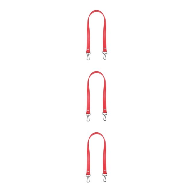 mmirethe Stylish Bag Strap Classic With Craftsmanship And Multi-Color Range PU Leather red 3Set