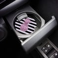 thumbnail image 3 of FMSHPON Pink Pineapple Tropical Fruit Black White Stripes Set of 6 Car Coaster for Drinks, Absorbent Ceramic Stone Coasters Cup Mat with Cork Base for Home Kitchen Room Coffee Table Bar Decor, 3 of 5