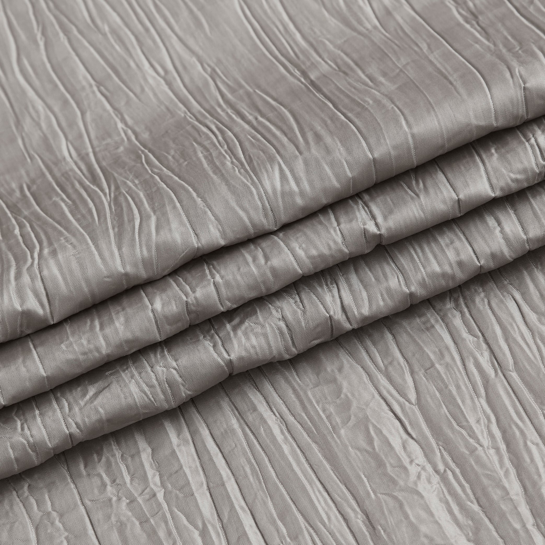 Dainty Home Single Light Filtering Grommet Curtain Panel, Crushed Taffeta, 54"x84"
