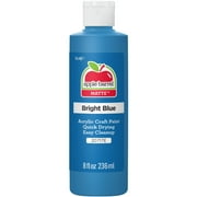 Apple Barrel 20717E Acrylic Craft Paint, Matte Finish, Bright Blue, 8 fl oz