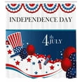 thumbnail image 3 of Ambesonne 4th of July Shower Curtain, Uncle Sam Hat Art, 69"Wx84"L, Multicolor, 3 of 3