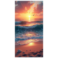 thumbnail image 2 of Sunset Beach Backdrop Banner Ocean Waves Photography Background Seaside Party Wedding Decoration Scenic Display Event Decor Summer Backdrop, 2 of 4