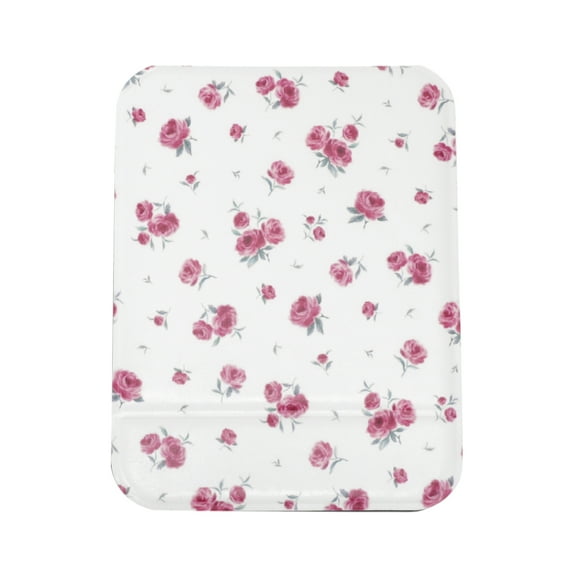 Unique Bargains 1 Pc Women Convenient Large Makeup Mirror for Travel Red Glass