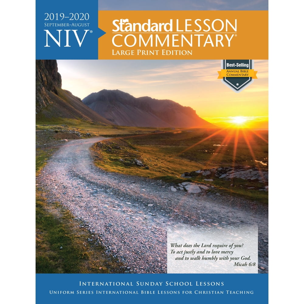 Standard lesson comm niv r standard lesson commentary r large print edition 2019 2020