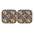 thumbnail image 7 of Haiem Colorful Flowers With Butterfly Windshield Sun Shade: Universal Foldable 2-Piece Car Front Window Sunshade - Blocks Uv Rays, And Reduces Heat,Essential Car Accessory Medium, 7 of 7