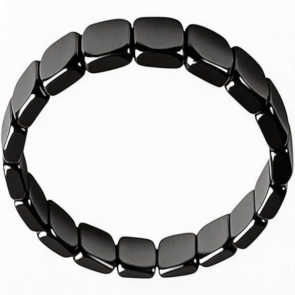 Hematite Bracelet for Men,Stylish and Trendy Magnetic Bracelet for Enhance your image and Boost your confidence,Beaded Stretch Healing Bracelets,Perfect Gifts