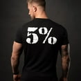 thumbnail image 4 of 5% Nutrition Rich Piana Kill It 100% Cotton Black T Shirt, Short Sleeve Muscle Fit Shirt Workout Mens T Shirt, Gym Clothes for Men, Exercise Fitness Gear - Large, 4 of 6
