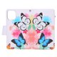 thumbnail image 4 of Funda protectora para teléfono móvil, bolsa con cremallera pintada con correa de muñeca para IPHONE 12 PRO, dos mariposas, 4 of 8