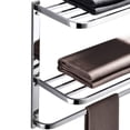 thumbnail image 1 of 3-Tier Bathroom Shelf with Towel Bars, Stainless Steel Wall Mounting Rack,20Inch, 1 of 4