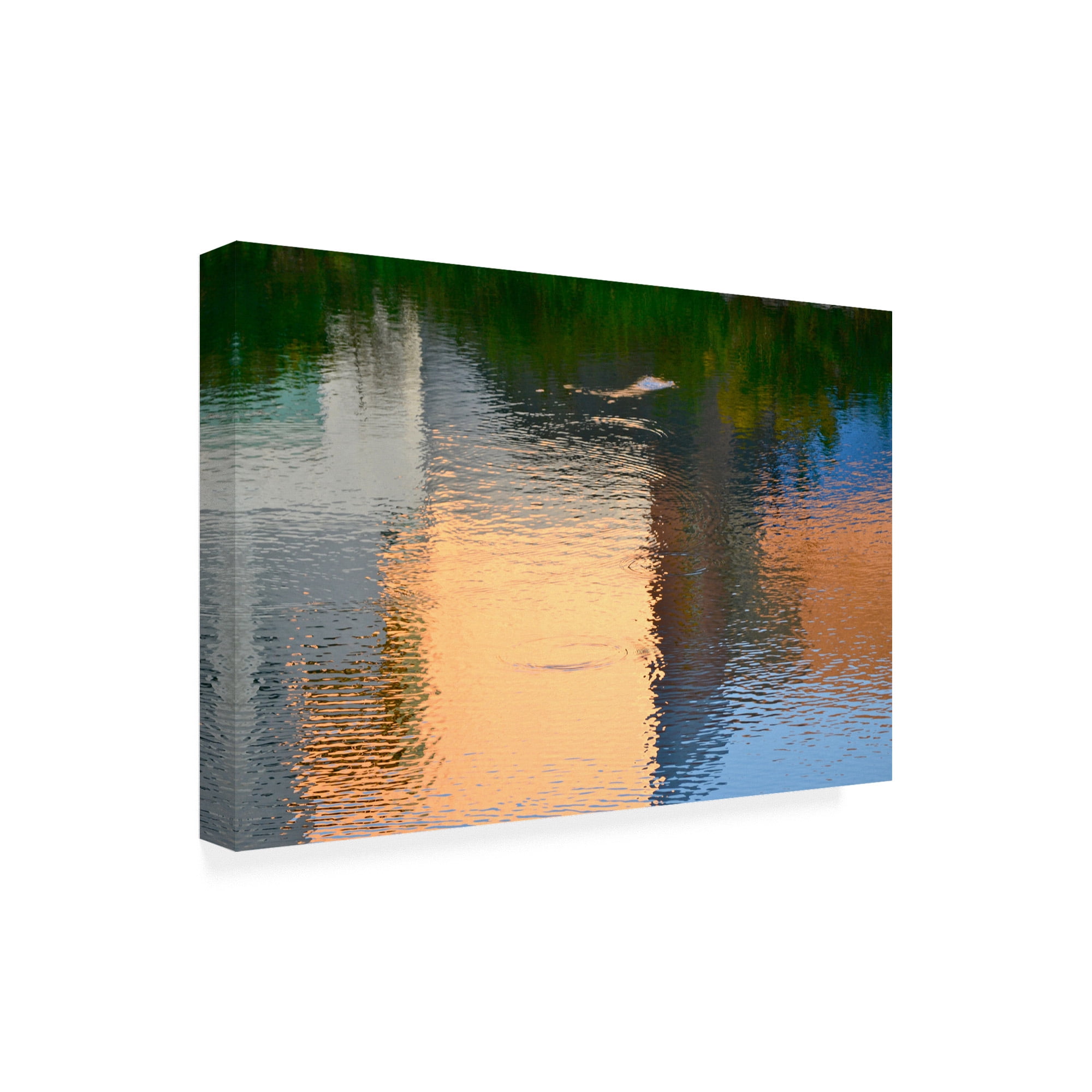 Trademark Fine Art 'Reflection on the Iowa River No. 1' Canvas Art by Ulpi Gonzale