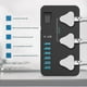 thumbnail image 5 of Regleta inteligente, adaptador de enchufe USB, Protector contra sobretensiones, 3 vías, enchufes universales de CA, enchufe eléctrico Eu/us, Reino Unido/au, cable de extensión de 2m, 5 of 5