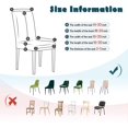 thumbnail image 5 of Funda elástica para silla de 4 piezas, funda universal lavable para comedor, funda para silla fácil de limpiar para decoración de comedor de hotel, restaurante, 5 of 5