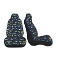 thumbnail image 3 of Pofeuu Funny Spaceships Print Automotive Car Seat Covers Flat Cloth Full Set Seat Covers,Car Seat Covers front seats for Cars Trucks and SUVs-2 PCS, 3 of 9