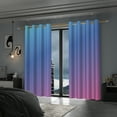 thumbnail image 4 of Lfeey Bedroom Living Room Room Darkening Blackout Curtains 63 Inches Long, Purple, 2 Panels, 4 of 6