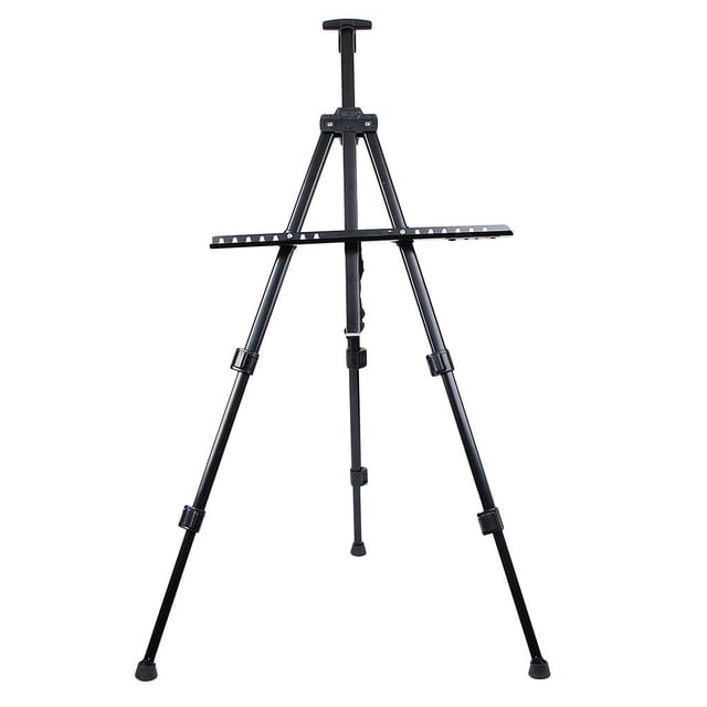 Caballete de plegable Soporte de exhibición de dibujo y dibujo Caballete de exhibición Soporte de tablero para estudiantes Herramienta d perfecl Artist Tripod Painting Easel