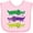 AD-Pink, variant on Inktastic Mardi Gras Holiday Alligators Boys or Girls Baby Bib