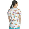 thumbnail image 3 of Tooniforms Scrubs Top For Women V-Neck Print TF727, 3 of 6