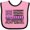 Pink and Black, variant on Inktastic Epilepsy Awareness Purple Ribbons and Flag Boys or Girls Baby Bib