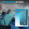 thumbnail image 6 of TECH CIRCLE for Samsung Galaxy S20 Plus Case 6.7", PU Leather Back Cover Case with A Removable Magnetic Wallet with Stand Function, RFID Blocking Credit Card Holder Slots, Lightweight Slim Case, Green, 6 of 10