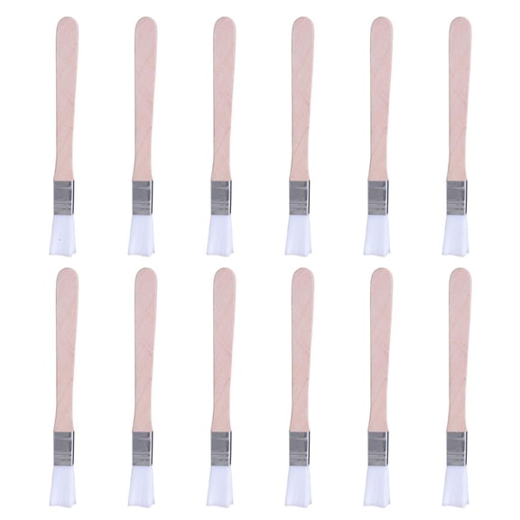 12Pcs Small Flat Paint Brushes with Nylon Bristles for and Adults Oil Acrylic and Watercolor Art Projects Painting