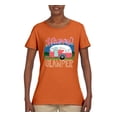 thumbnail image 3 of Happy Glamper | Fancy Camping Camper Van Caravan | Nature Lover Womens T-Shirt, Orange, XL, 3 of 5