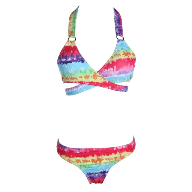 Traje de baño de mujer Conjunto de bikini Estampado floral Push-up Traje de baño acolchado (2#)(M)-125264.05 Likrtyny Para estrenar