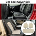 thumbnail image 2 of Funda de Asiento Completa Unique Bargains de Algodón para Autos Color Marrón con Patrón de Cuadros Universal para SUV/Furgonetas/Sedanes/Camiones 1 Juego de Cojines para Asientos Delanteros y Traseros, 2 of 6