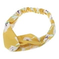 thumbnail image 4 of Unique Bargains 1 Pc Fashion Lily Pattern Cross Elastic Hairband for Women Yellow, 4 of 6