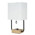 thumbnail image 1 of 16" Modern dual pole table lamp, 1 of 1