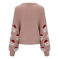 thumbnail image 6 of Staki Toddler Christmas Sweater Girl Toddler Ugly Christmas Sweater Girls Xmas Knit Pullover Tacky Kids Holiday Tops(Pink,4-5 Years), 6 of 8