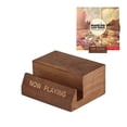 thumbnail image 2 of Wooden Vinyl Record Holder Display Stand - Tabletop Now Playing Album Cover Holder- Single CD Stand LP Display Shelf, 2 of 5