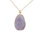 thumbnail image 1 of XWSHYW Collares Colgantes Collar con Colgante de Cristal Natural, Cristal Multicolor, Piedra Áspera Irregular, Collar con Borde Dorado, Cadena de Suéter, Collar con Colgante de Piedra Áspera Curativa, 1 of 2