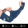 thumbnail image 2 of Fotbe Space Dinosaur Mangas para Brazos con Protección Solar UV- Cubrebrazos para Tatuajes – Mangas Deportivas Refrigerantes UPF 50 para Hombre y Mujer, 2 of 7