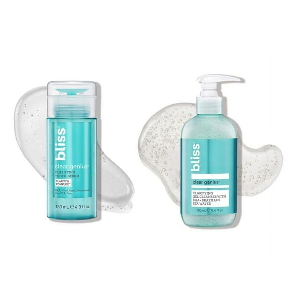 Set Bliss, kit de rutina diaria para el acné de Skincare Set, para limpiar y tonificar