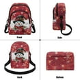 thumbnail image 4 of Xixirimido Small Sling Bag for Women Crossbody Bags with Adjustable Strap Cell Phone Purse Fanny Pack Chest Bag for Travel Hiking, Christmas Theme Snowman - Red, 4 of 7