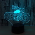 thumbnail image 3 of YSITIAN 3D LED Optical Illusion Acrylic Night Light with Remote & Smart Touch 7 Colors Changing（motorcycle） YT-13767, 3 of 7