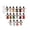White,B,210, variant on Flat Snowman Christmas Ornaments With Assorted Outfit Designs - Wooden Hanging Pendants For Xmas Tree, Wreath, And Holiday Decor