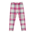 thumbnail image 5 of Ashirexll Leggings for Girls, Summer Pants, Girls Fashion Plaid Pants High Waist Stretchy Soft Kids Summer Leggings for Outer Wearing, 5 of 5