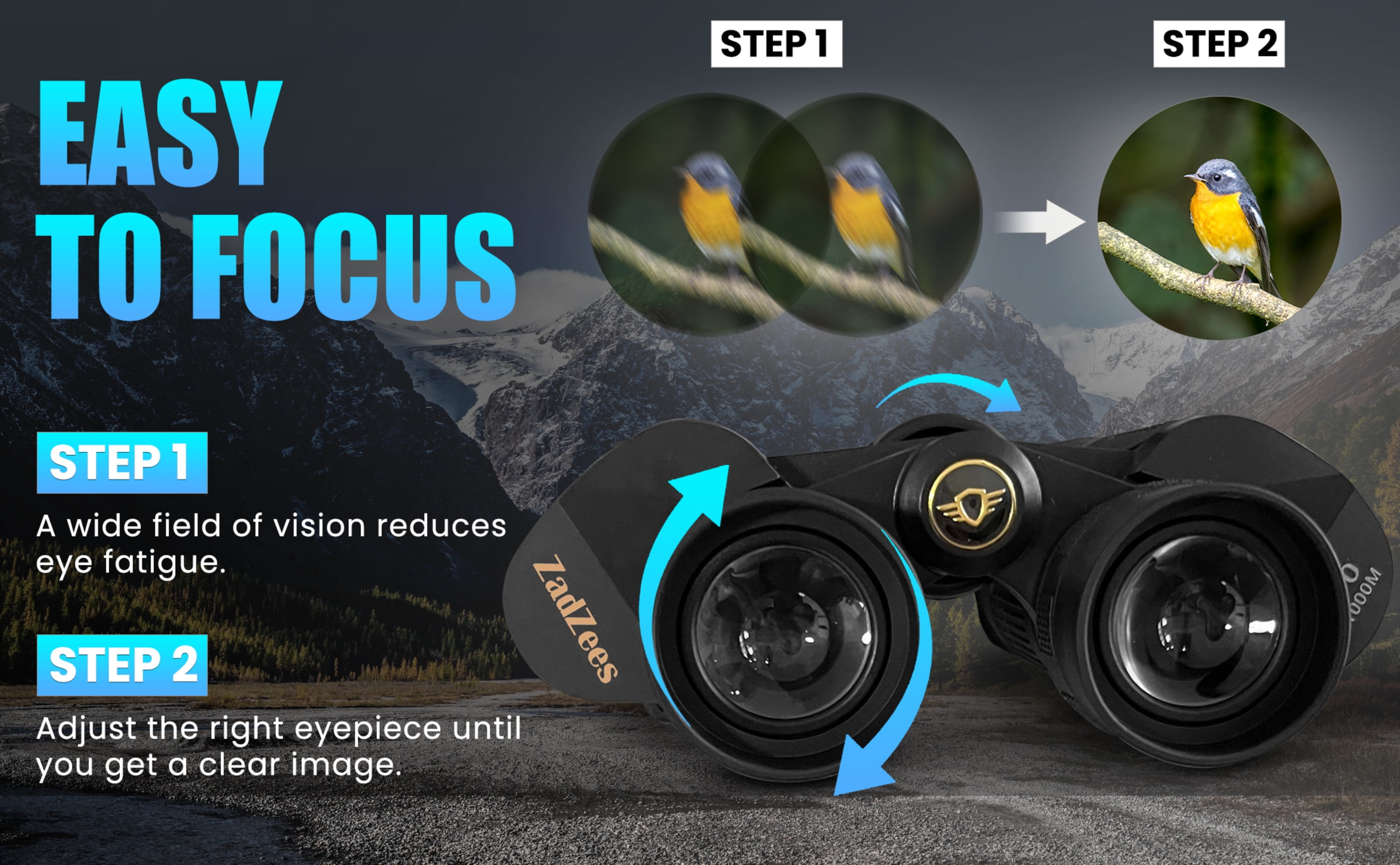 Long Range 20x70 Binoculars – High Power, FMC Multilayer Coating, Waterproof, for Bird Watching, Hunting, Sports, Stargazing