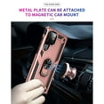 thumbnail image 4 of Feishell Hybrid Armor Phone Case for Samsung Galaxy S25 Edge,Military Grade Shockproof 360 Rotatable Metal Ring Holder Kickstand Support Magnetic Car Mount Dual Layer Protective Phone Cover,Rosegold, 4 of 7