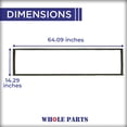 thumbnail image 2 of Whole Parts Black Refrigerator Door Seal Gasket (Magnetic Strip Inside), Part# WPW10249913 - Replacement and Compatible with Some Ikea, Kenmore, Kitchen Aid, Maytag and Whirlpool Refrigerators, 2 of 8