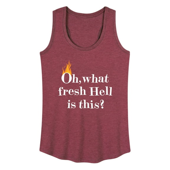 Instant Message - Fire Fresh Hell - Women's Racerback Tank Top