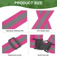 thumbnail image 3 of Uxcell Reflective Safety Vest, Hi-Vis Safety Vests, Adjustable High Visibility Strips for Jogging Cycling Fuchsia, 3 of 7