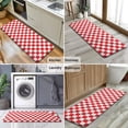 thumbnail image 6 of Red and White Checkered Pattern Kitchen Rug Mat,Kitchen Runner Rugs Non Skid Washable,Decorative Kitchen Floor Mats for Kitchen,Sink,Laundry,17"x47.2", 6 of 7