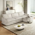 thumbnail image 6 of Corduroy Fabric Sectional With Concert Hall 4 Seat Spacious Deep And Footrest, 6 of 6